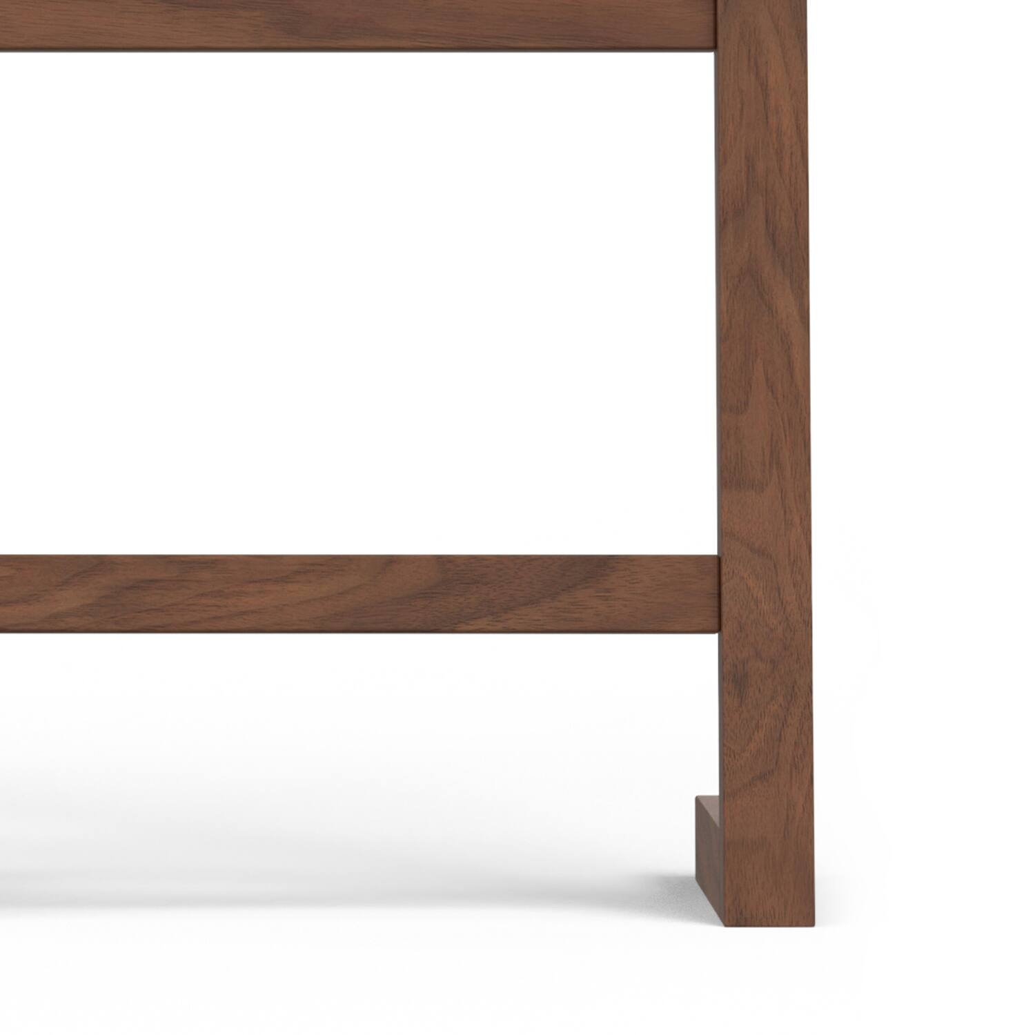 Alt View 6. Simpli Home - Bray SOLID ACACIA WOOD 63 inch x 23 inch Contemporary Bath Towel and Blanket Ladder Shelf in Natural Walnut - Natural Walnut.