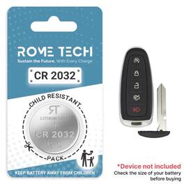 RomeTech - Replacement Battery for Key Fob - Ford Escape 2011-2014, 2017-2019