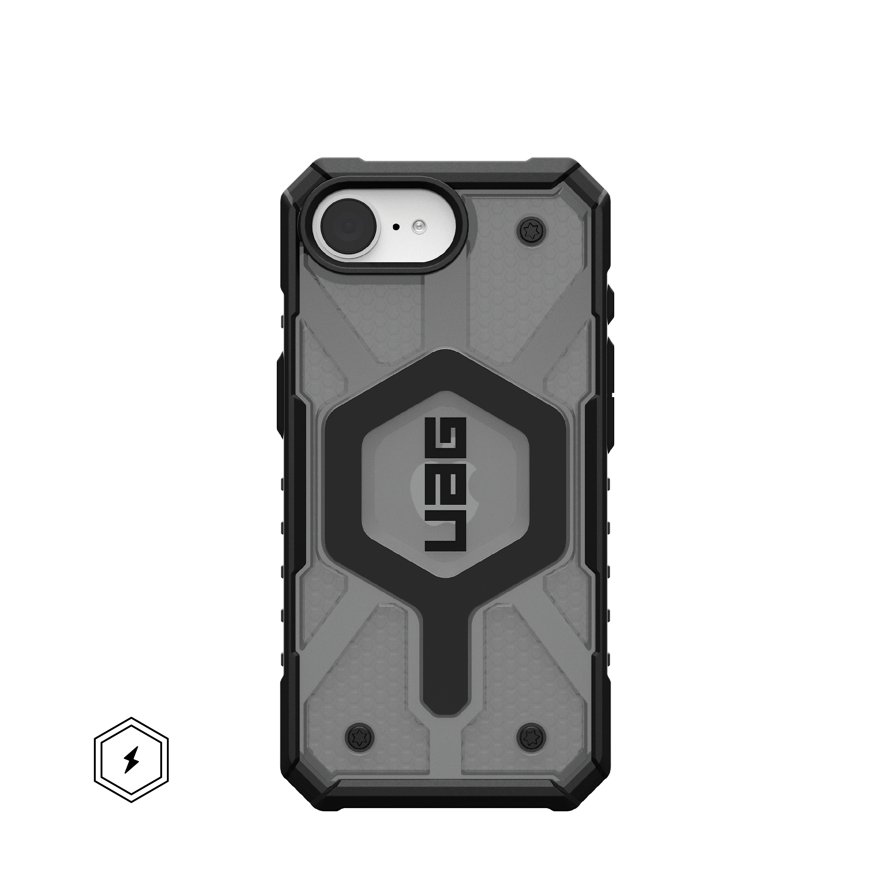 UAG - Pathfinder Clear Case with Magsafe for Apple iPhone 16e - Ash