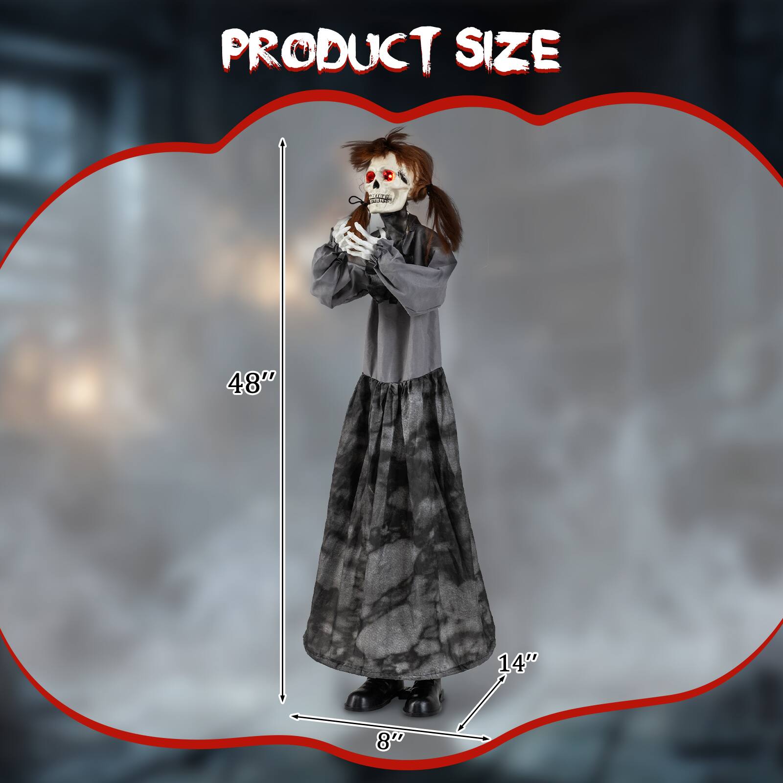 PRODUCT SIZE  
48"  
14"  
8"