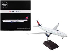 GeminiJets - Airbus A330-300 Commercial Aircraft Delta Air Lines (N829NW) Tail Gemini 200 Series 1/200 - White with Blue and Red