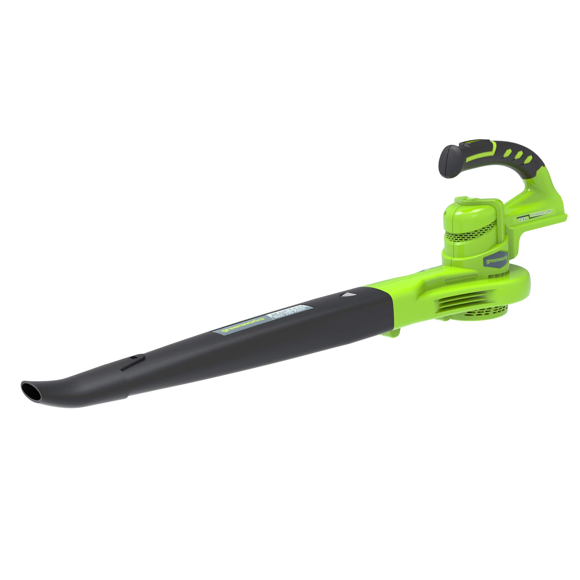 Greenworks - 24132 Enhanced 24V Cordless Blower with 2Ah Battery and Charger - Green