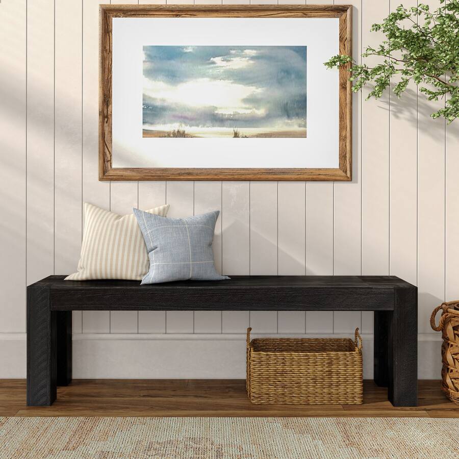 Rustic Char Plank+Beam Rustic Dining Bench (57.9in / 1470mm) Rustic Char 3400388500 ...