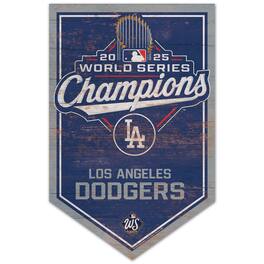 WinCraft - Los Angeles Dodgers 2025 World Series Champions 11" x 17" Wood Sign - Multicolor