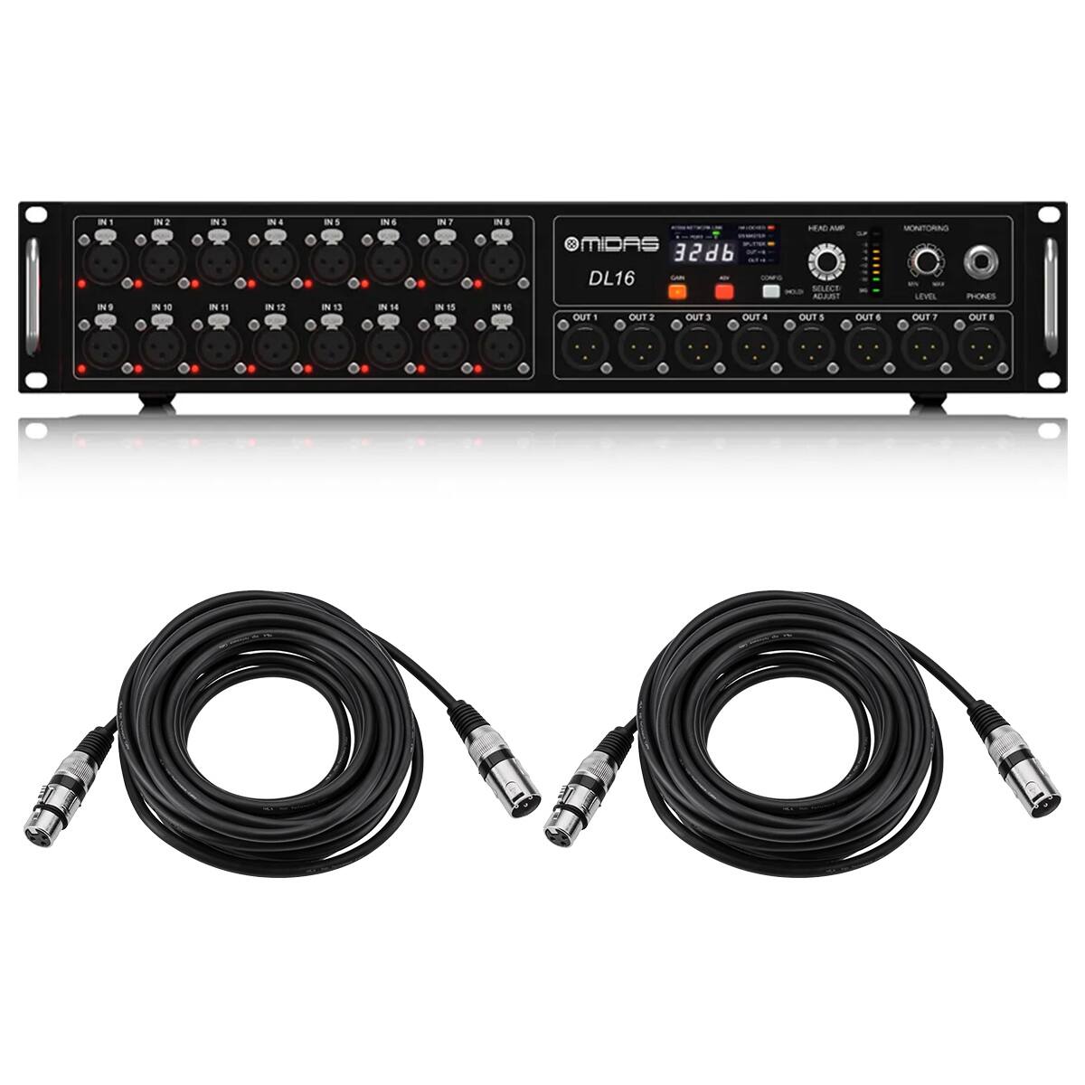 N1 IN9  
N2 IN 10  
IN 3 IN 11  
IN 4 N12  
IN 5 IN 13  
N IN 14  
IN 7 IN 15  
IN 8 IN 16  
MIDAS 32d6 DL16 MY CONFO OUT OUT2 OUT3 OUT 4  
HEADAMP MONITORING IN SELECT ADJUST LEVEL PHONES OUTS OUT6 OUT 7 OUT 8