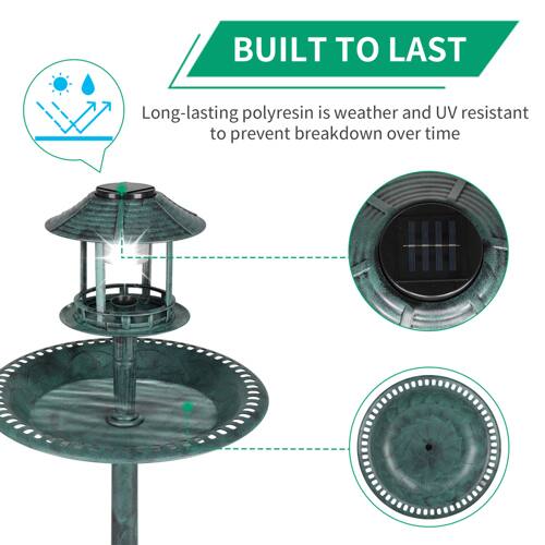 BUILT TO LAST

Long-lasting polyresin is weather and UV resistant to prevent breakdown over time
