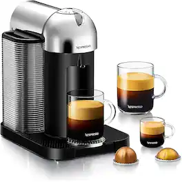 Nespresso - Vertuo Coffee And Espresso Maker By Breville - Chrome