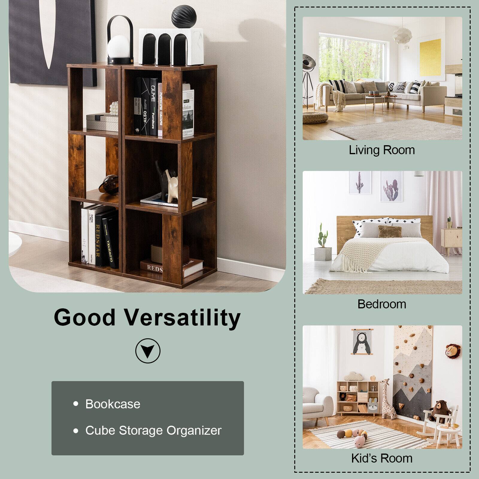 Good Versatility Bookcase Cube Storage Organizer Living Room Bedroom Kid's Room