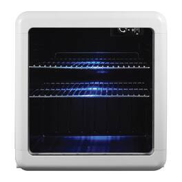 Magic Chef - MCB17CHW 1.7-Cu. Ft. Retro Beverage Cooler - White