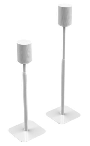 Alt View 4. Flexson - FLEXSON Essentials Adjustable Floor Stands for Sonos Era 100 (White, Pair) - "NA".
