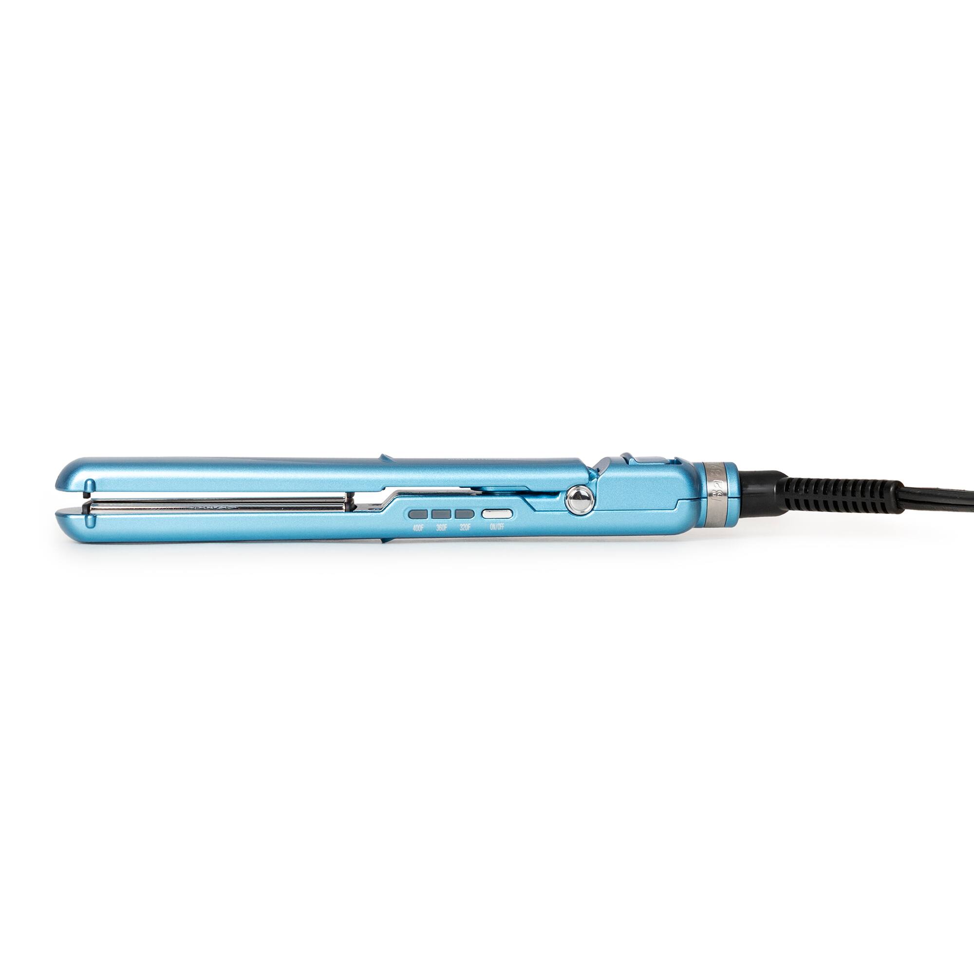 Back. BaBylissPRO - Nano Titanium 1" Full-Size & 1" Compact Ultra-Thin Flat Iron Prepack BNTPP84 - Blue.