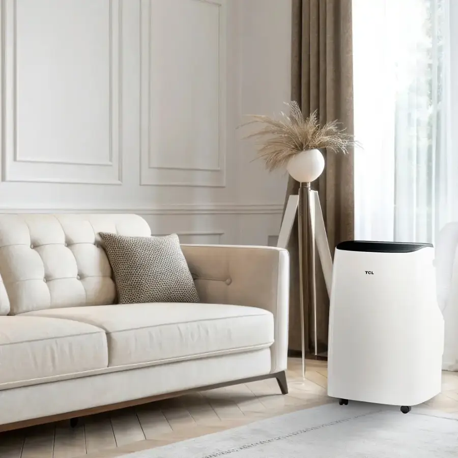 Alt View 9. TCL - 300 Sq. Ft. 7,000 BTU 3-in-1 Smart Portable Air Conditioner - White.