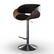 Front. Simpli Home - Amery Adjustable Swivel Bar Stool - Black.