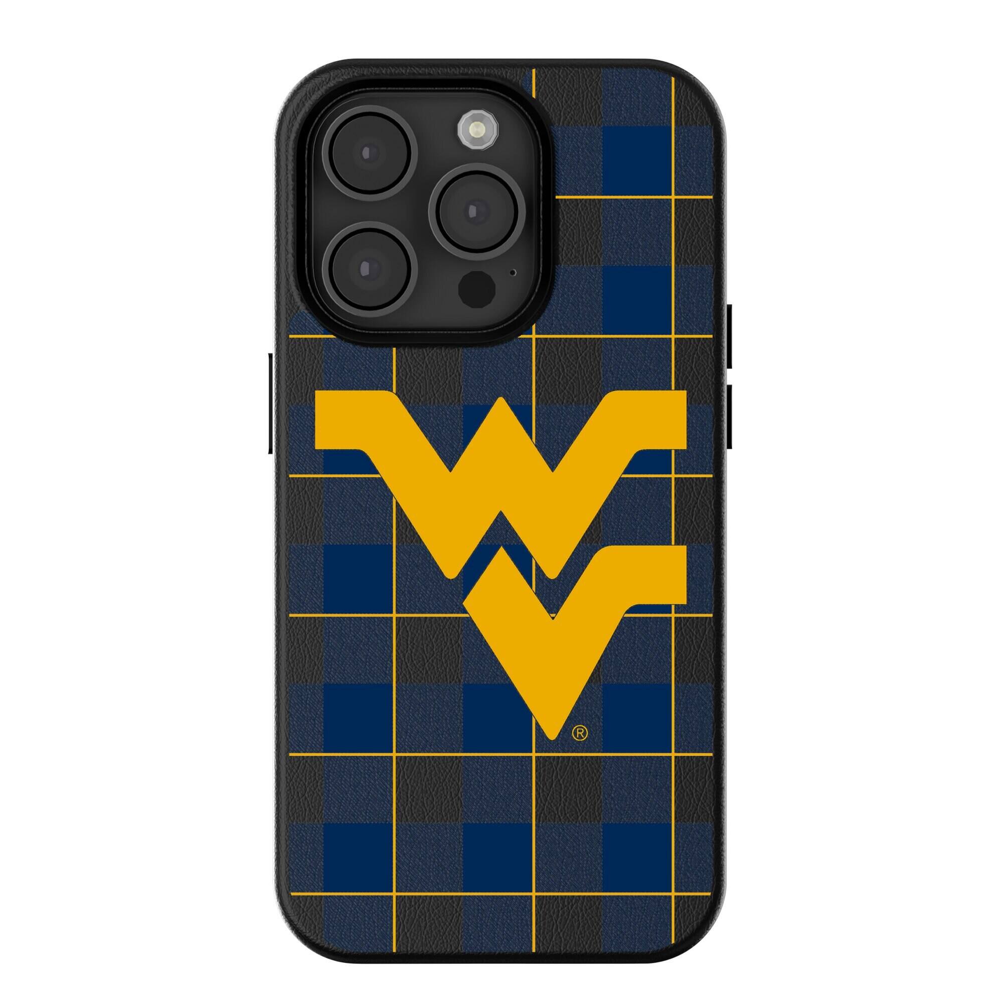Keyscaper - NCAA - West Virginia Mountaineers Plaid Magnetic Bump iPhone Case - 15 Pro Max - Black price history on PriceWatchPro