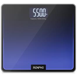 Renpho - 550lb Scale for Body Weight, Digital Bathroom Scale with Large LED Display - Black