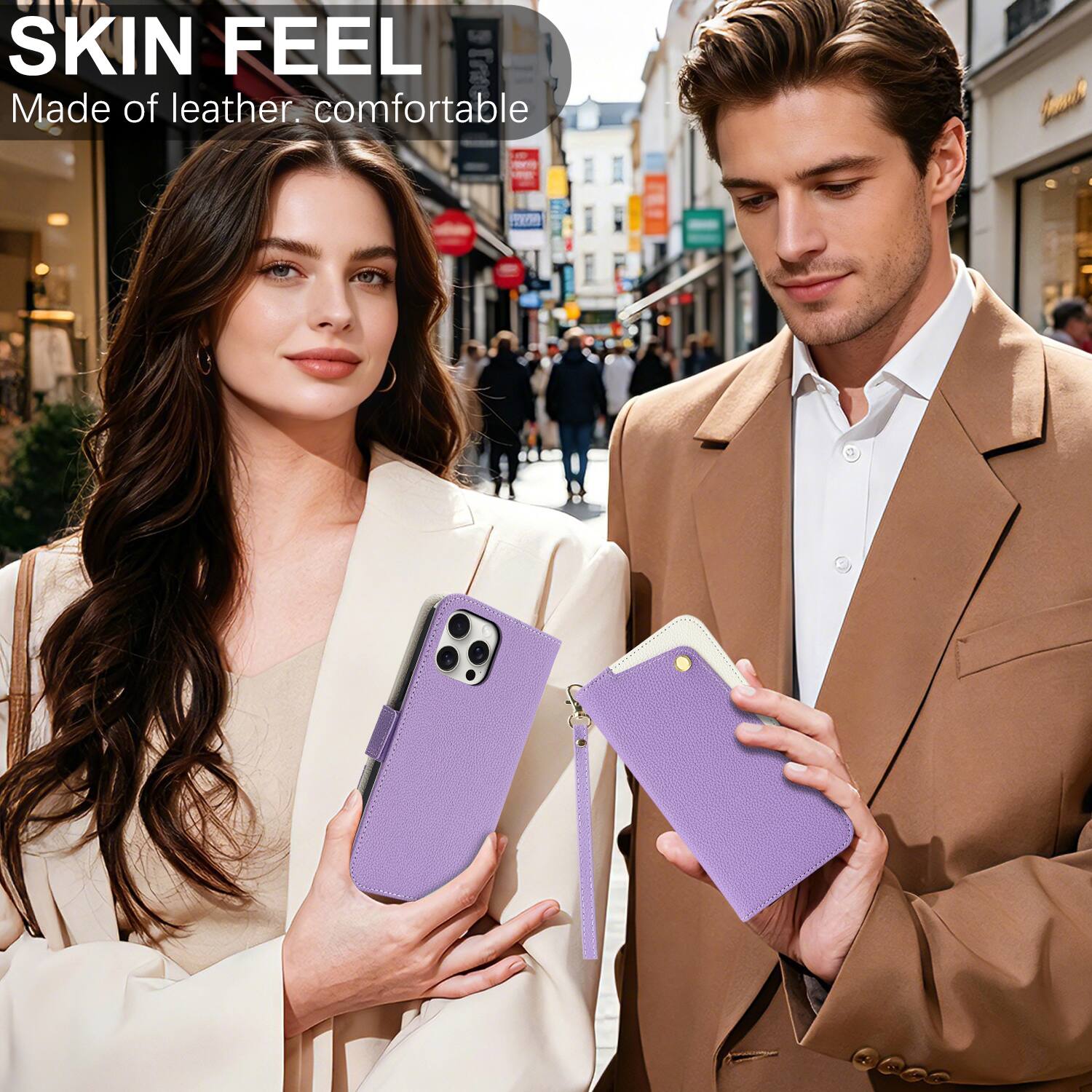 SKIN FEEL  
Made of leather. comfortable