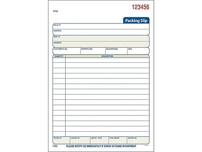 123456  
Packing Slip  

PLEASE NOTIFY US IMMEDIATELY IF ERROR IS FOUND IN SHIPMENT