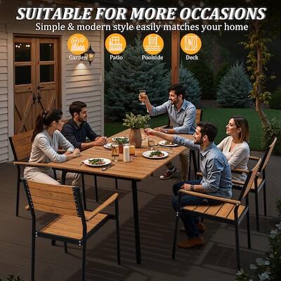 SUITABLE FOR MORE OCCASIONS  
Simple & modern style easily matches your home  
- Garden  
- Patio  
- Poolside  
- Deck