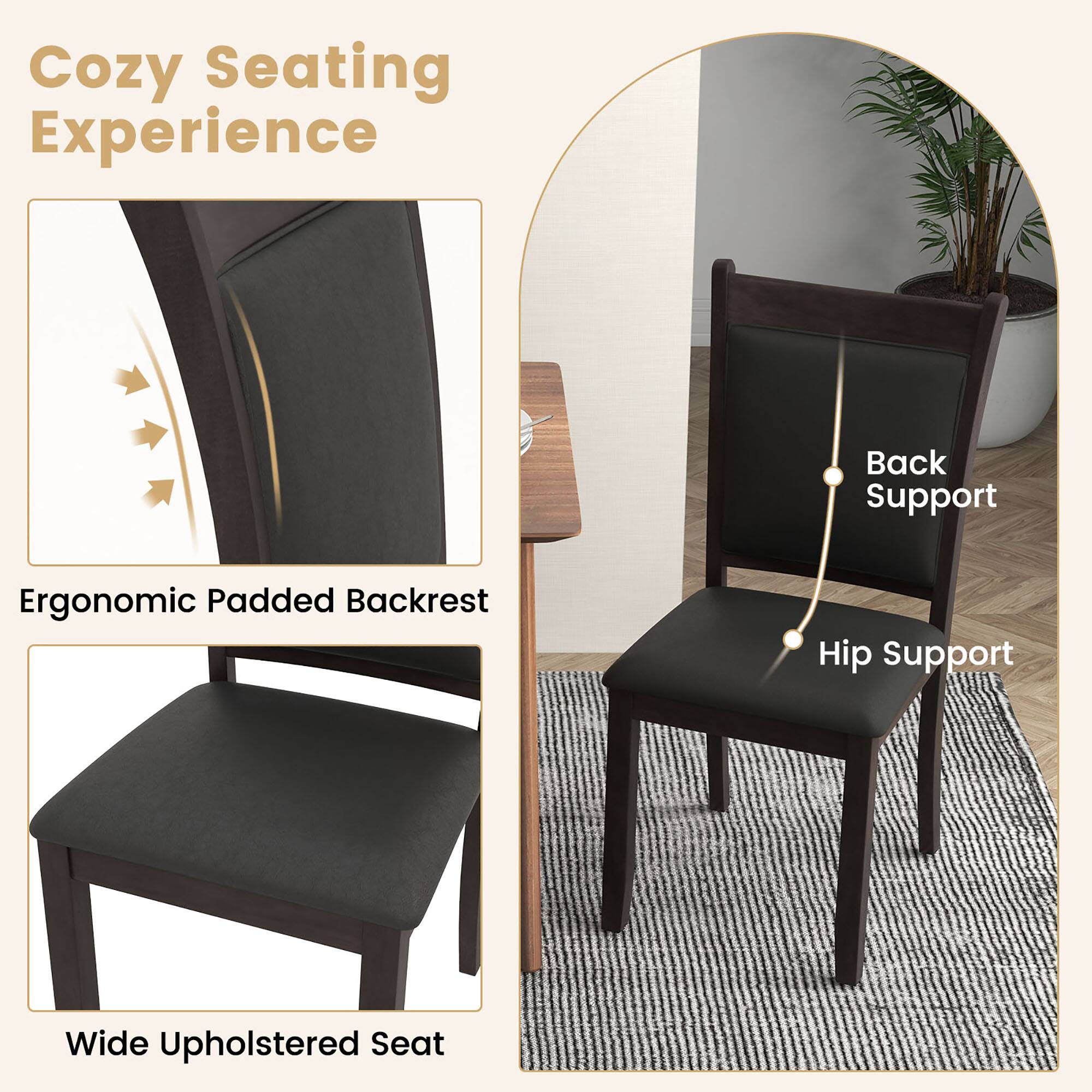 Cozy Seating Experience

- Ergonomic Padded Backrest
- Wide Upholstered Seat

Back Support

Hip Support