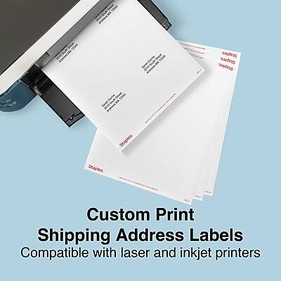 Custom Print Shipping Address Labels  
Compatible with laser and inkjet printers