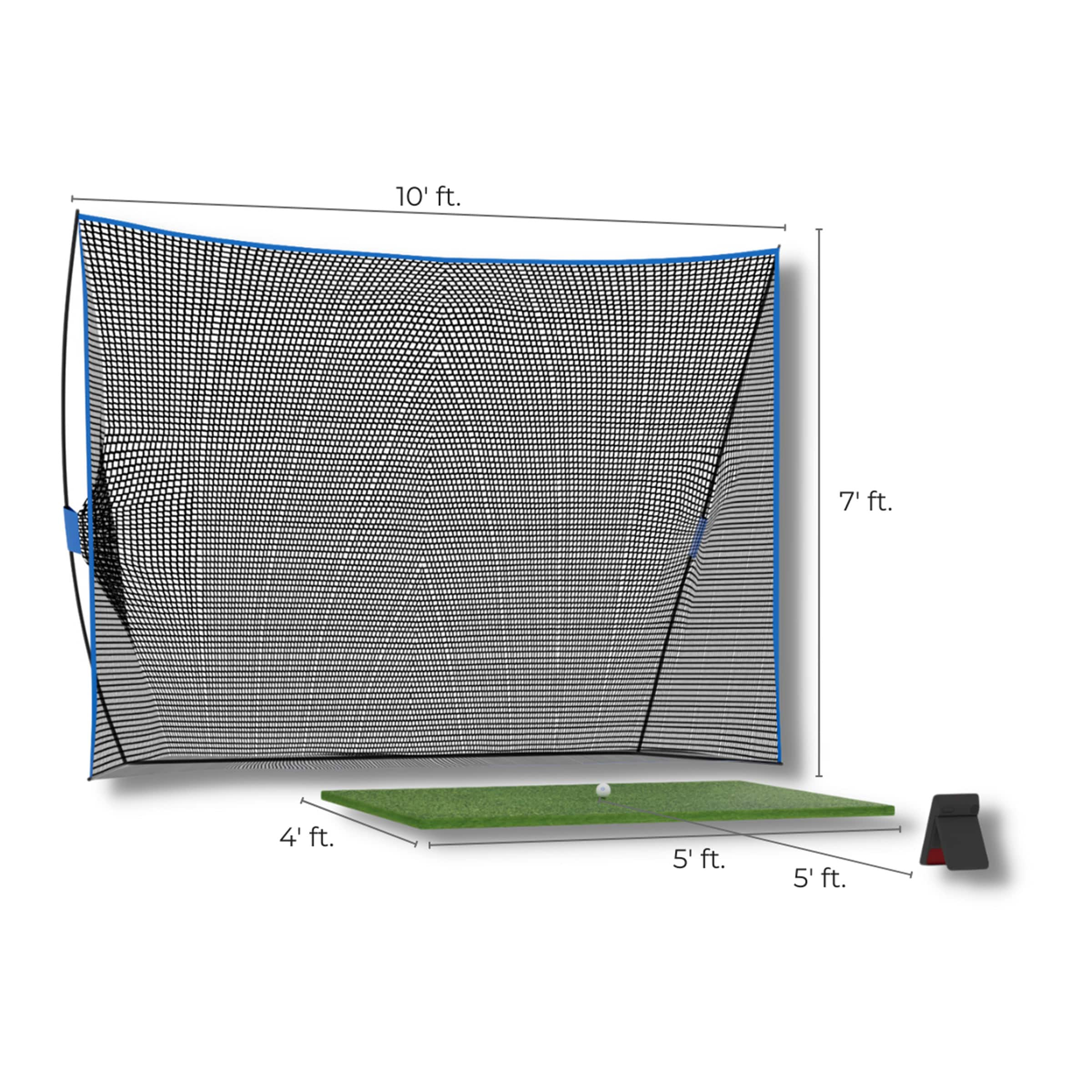 Angle View: OptiShot - Orbit Golf Simulator Net Bundle - Multicolor