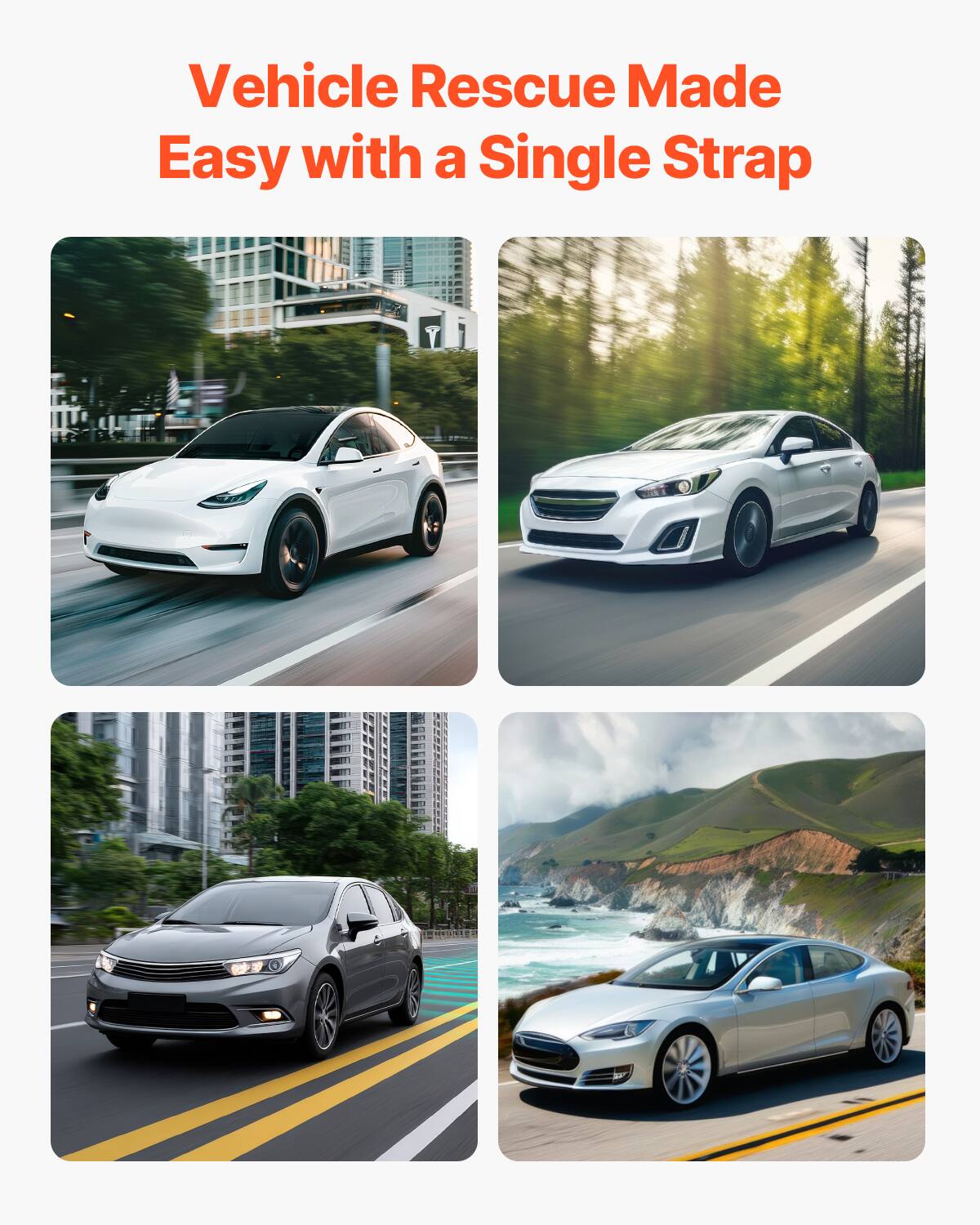 Vehicle Rescue Made Easy with a Single Strap
