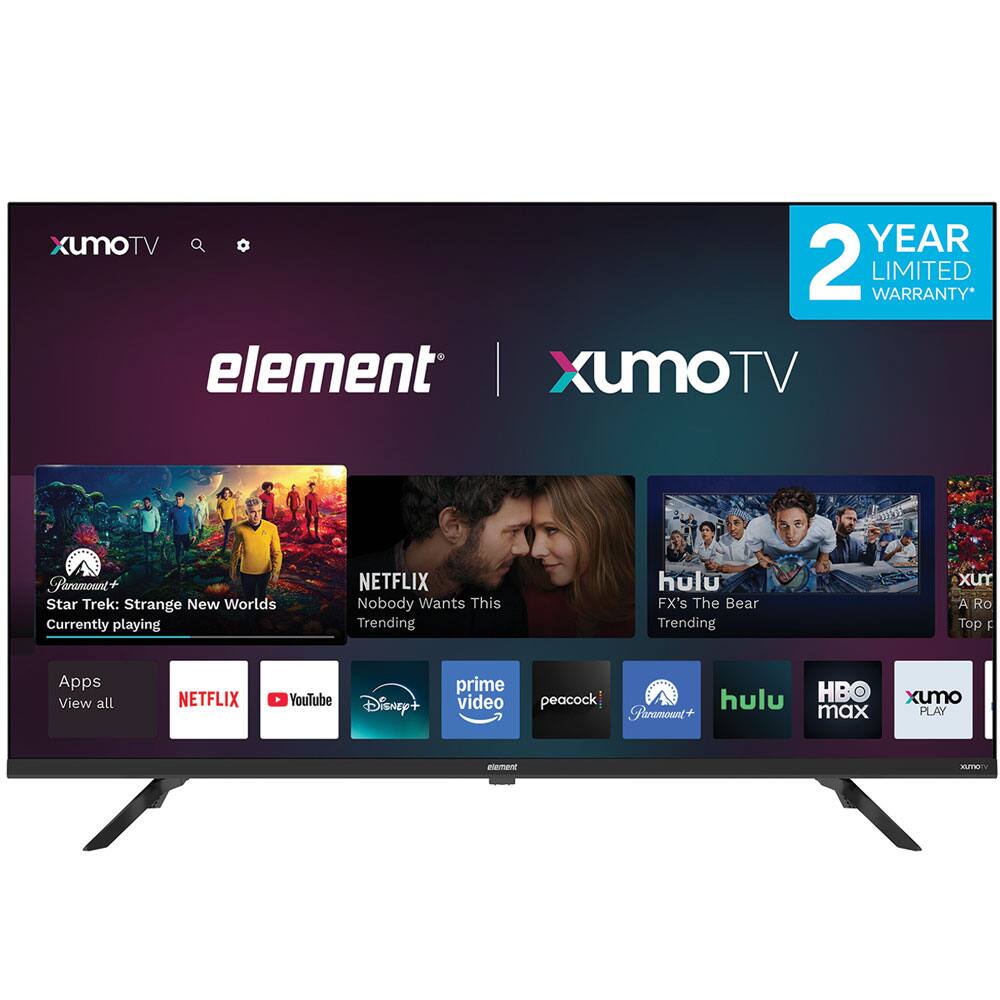 Element Electronics 43” 4K UHD HDR Frameless Xumo TV E550AE43C-G