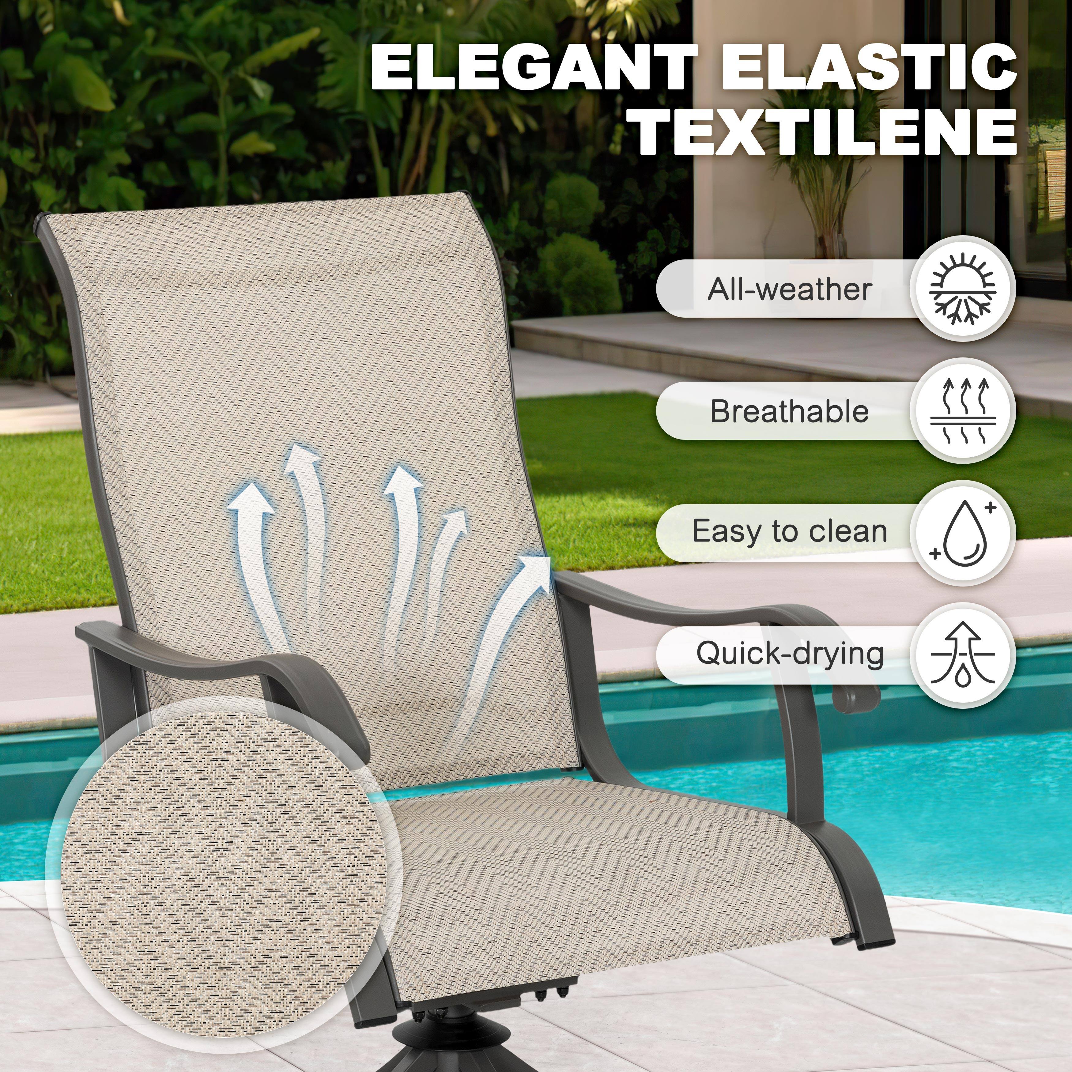 ELEGANT ELASTIC TEXTILENE

- All-weather
- Breathable
- Easy to clean
- Quick-drying