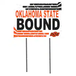 Jardine - Oklahoma State Cowboys 18'' x 24'' Bound Yard Sign - White