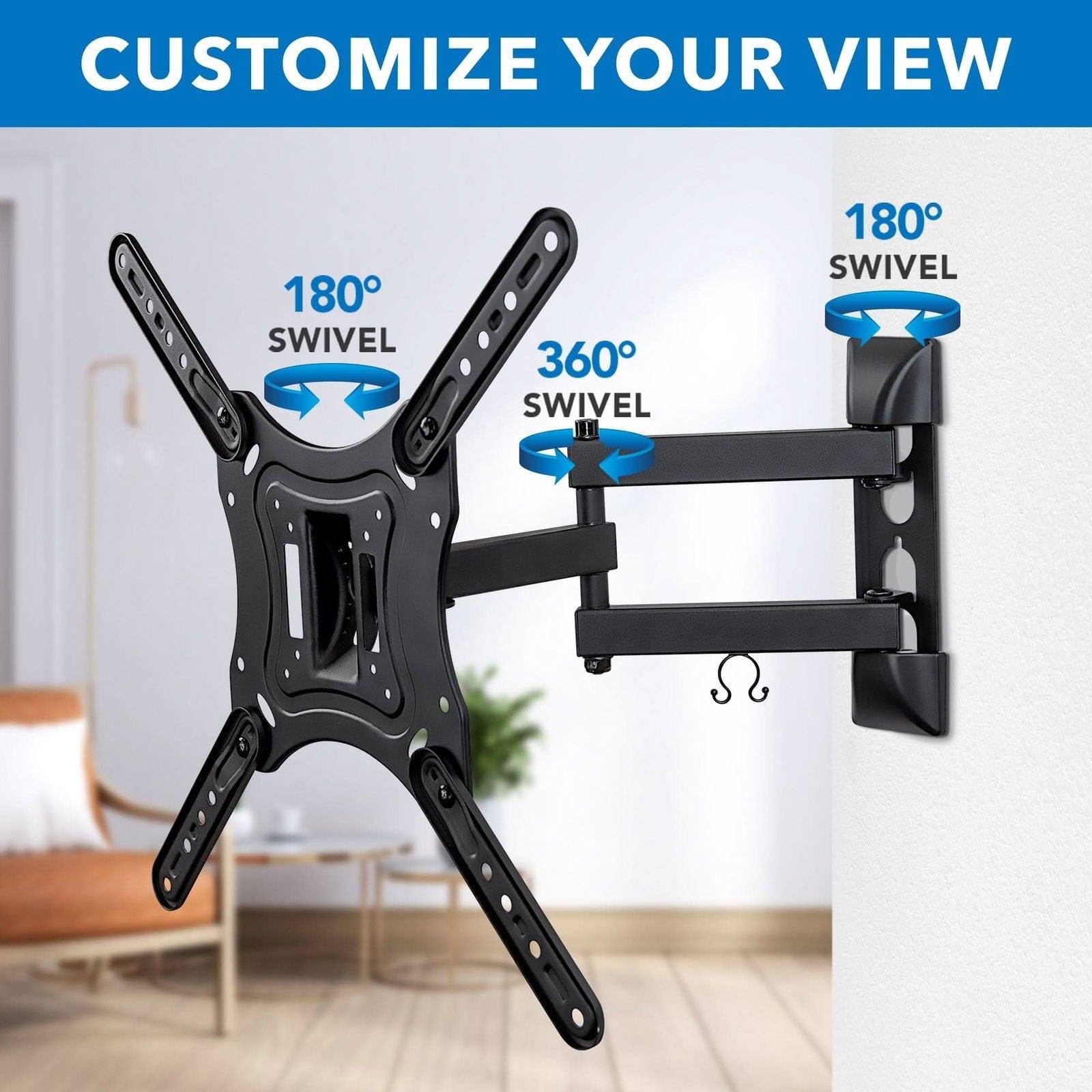 CUSTOMIZE YOUR VIEW

180° SWIVEL

360° SWIVEL

180° SWIVEL