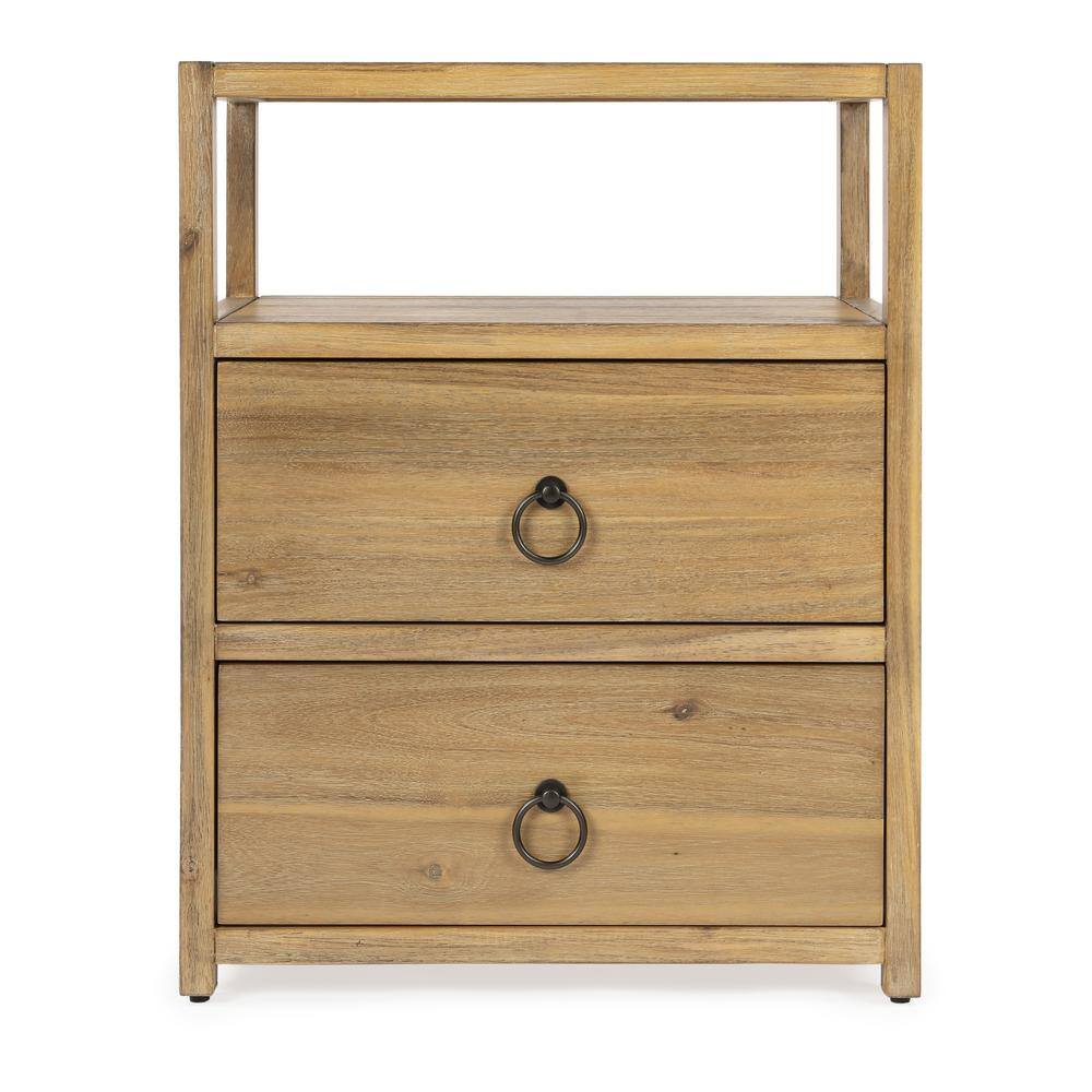 Alt View 1. Butler Specialty - Lark Natural Wood Nightstand - Light Brown.
