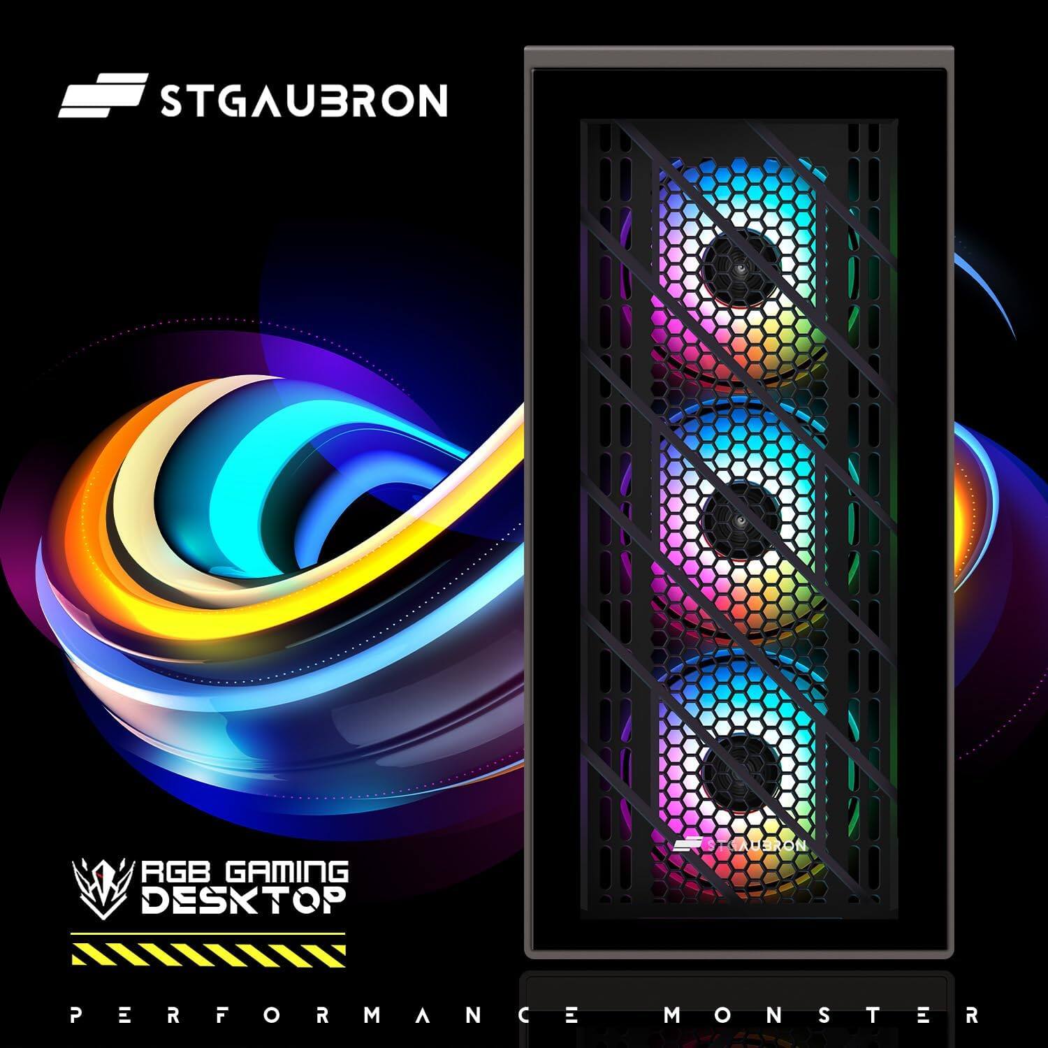 STGAUBRON RGB GAMING DESKTOP PERFORMANCE MONSTER
