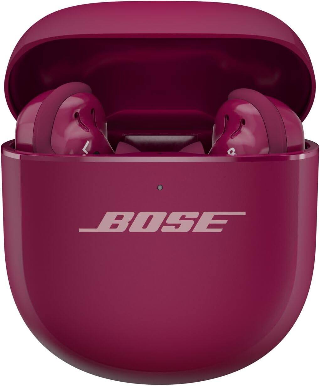 Alt View 1. Bose - Bose QuietComfort Ultra Earbuds (2nd Gen) Bundle with Fast Charger - Noise Cancelling (Deep Plum) - Deep Plum.