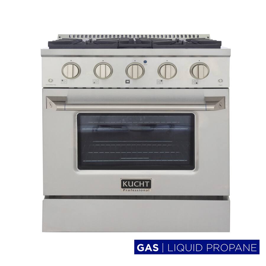 Kucht 30 in. 4.2 cu. ft. Propane Gas Range with Sealed Burners and ...