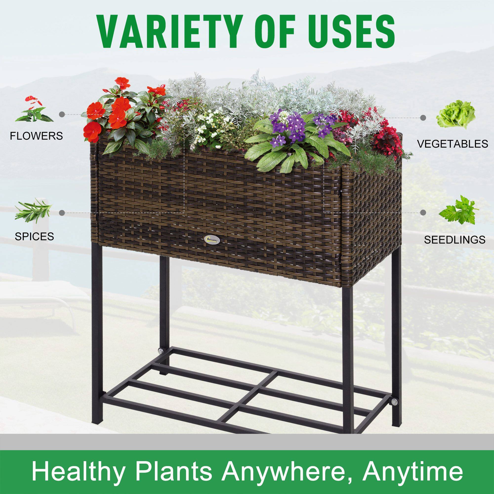VARIETY OF USES
FLOWERS
VEGETABLES
SPICES
SEEDLINGS
Healthy Plants Anywhere, Anytime