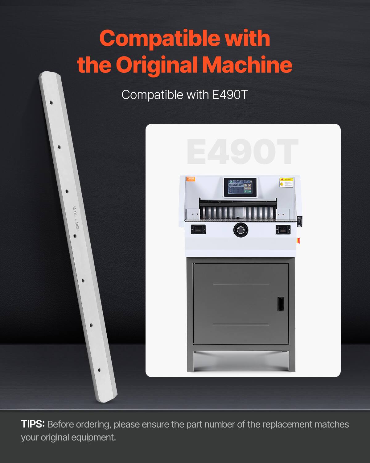 Compatible with the Original Machine  
Compatible with E490T  

TIPS: Before ordering, please ensure the part number of the replacement matches your original equipment.