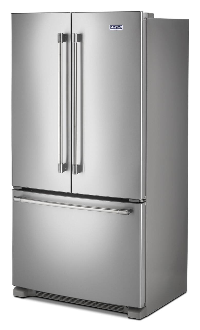 Alt View 5. Maytag - 36 in. wide 20 cu. ft. French Door Refrigerator with PowerCold Feature - Stainless steel.