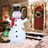 Alt View 12. Costway - 6 FT Lighted Artificial Christmas Snowman Pre-Lit Pop-up Christmas Snowman - White.