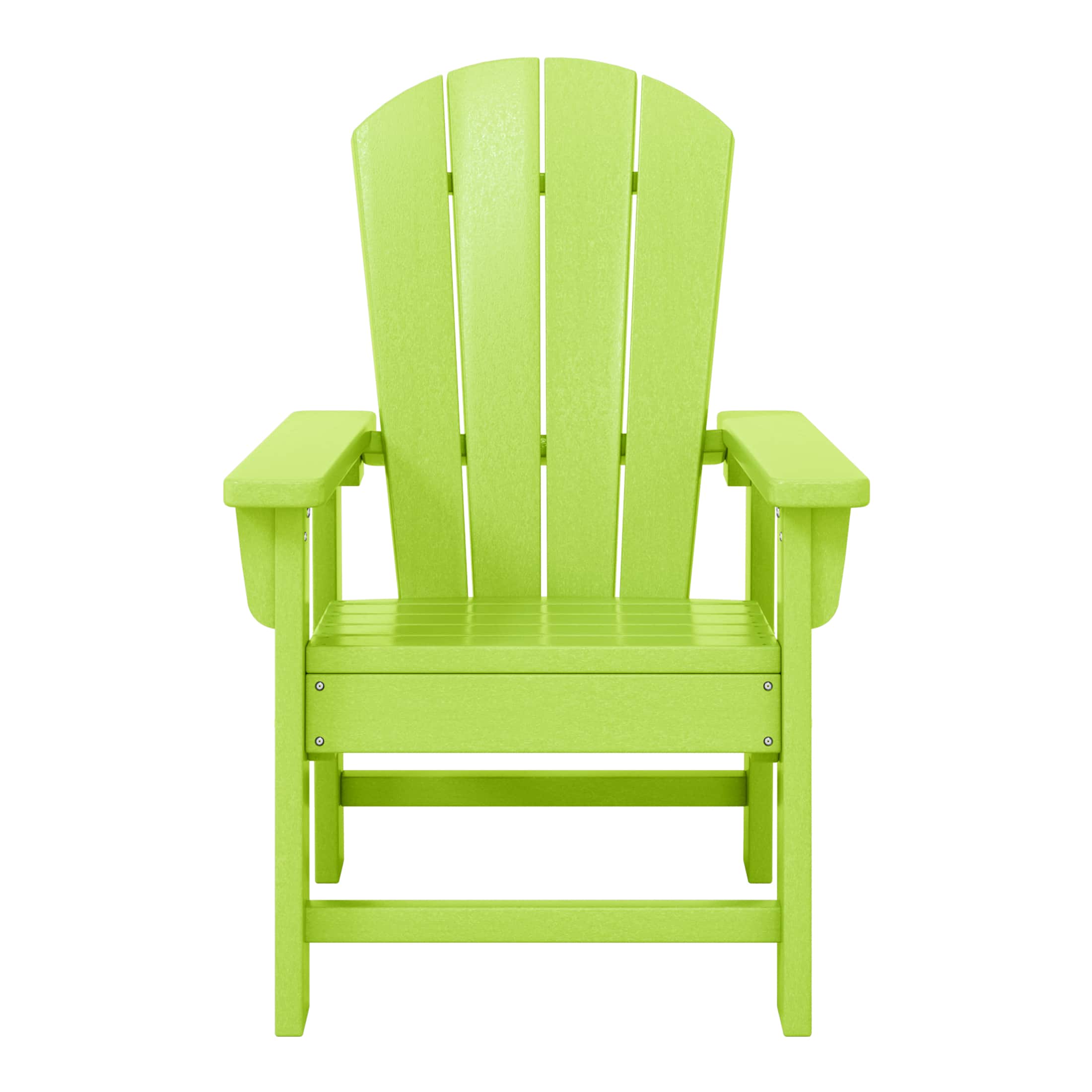 WestinTrends - Malibu Kids Outdoor HDPE Adirondack Plastic Patio Chair - Lime