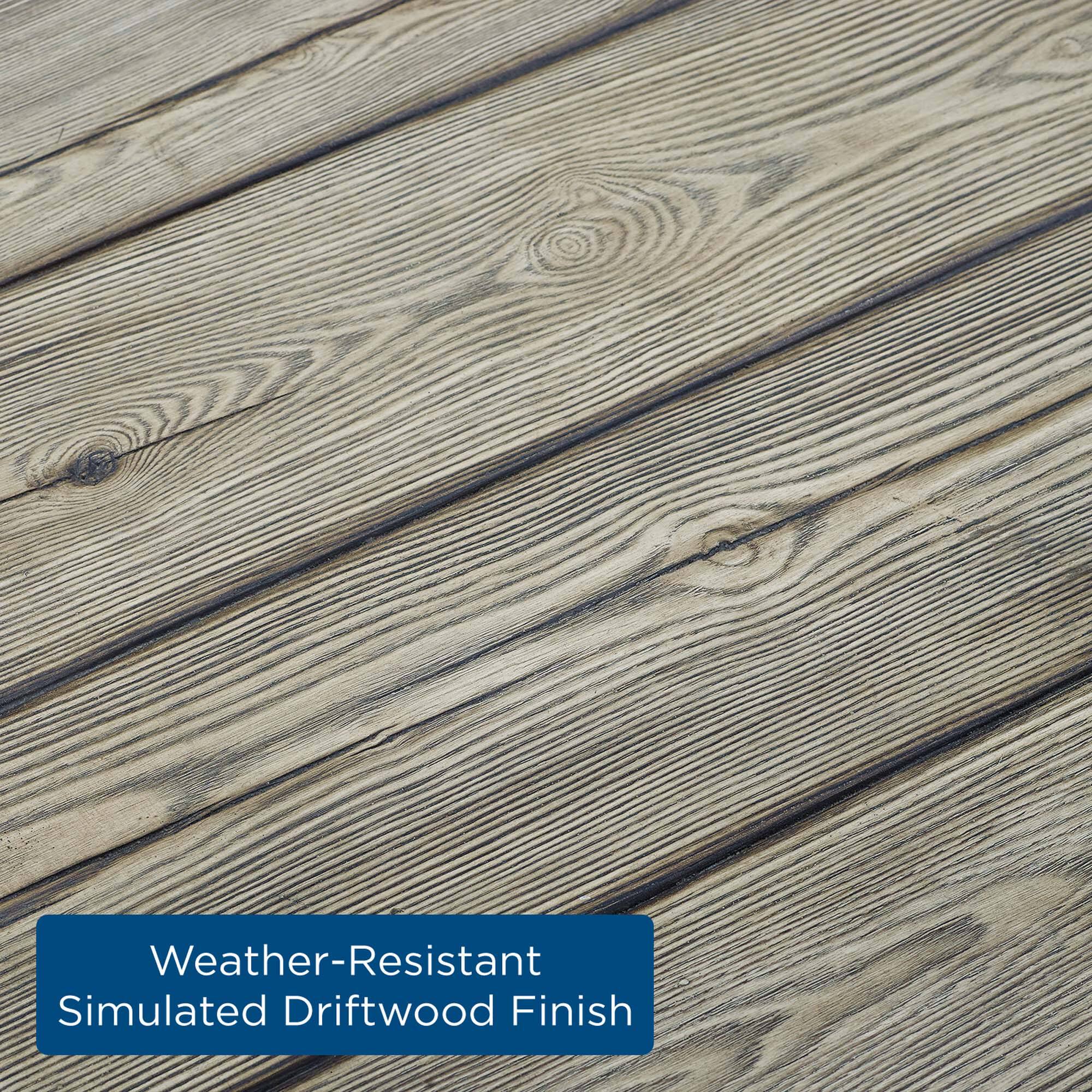 Weather-Resistant Simulated Driftwood Finish
