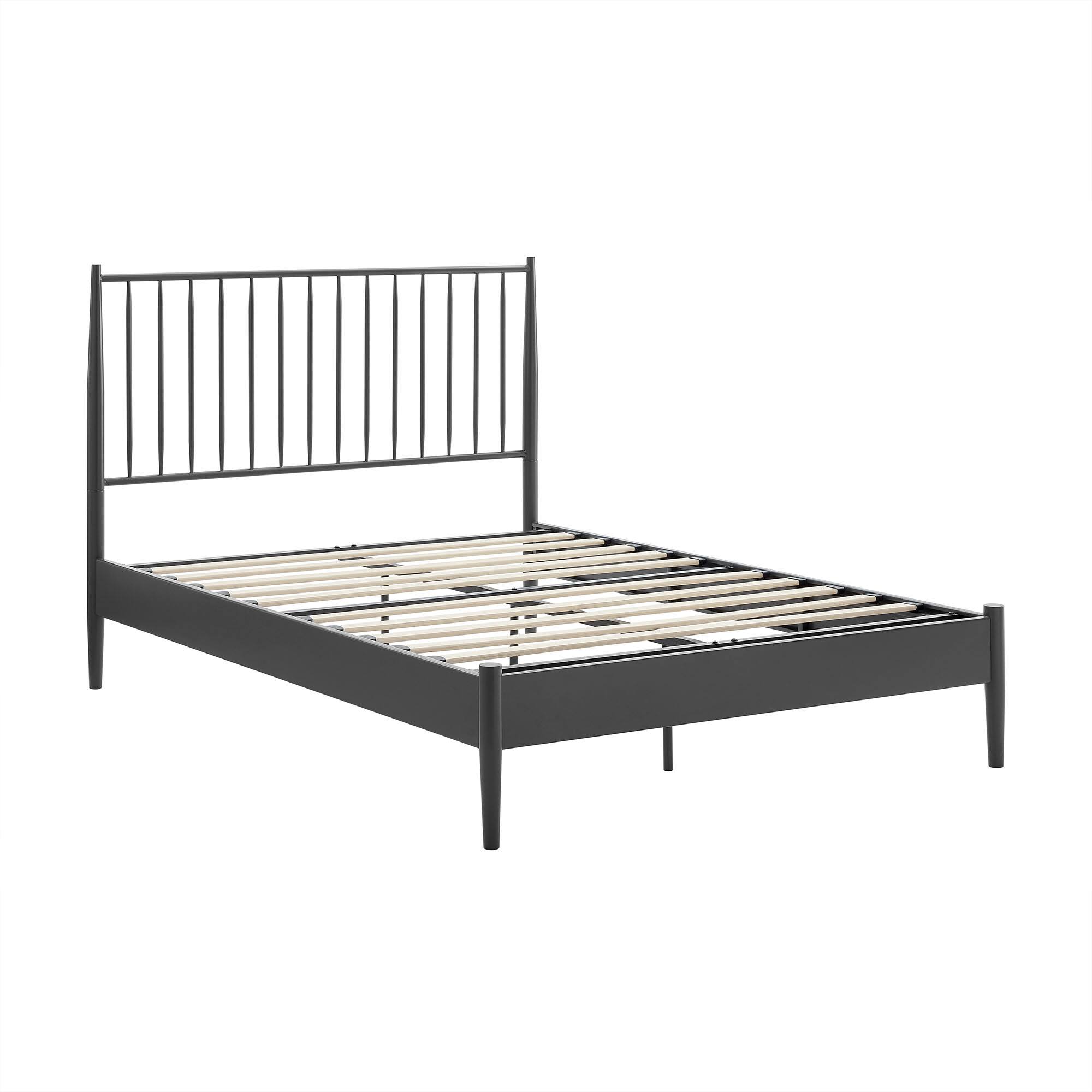 Alt View 1. Modway - Freja Fabric Queen Platform Bed - Brown.