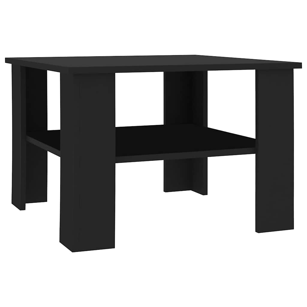 Alt View 1. Boyel Living - Coffee Table Matte Black Engineered wood Small Square Modern - Black.