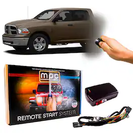 MPC - Remote Start For 2009-2010 Dodge RAM 1500 - Plug & Play - Use OEM Remotes - Black