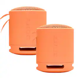 2x Sony XB100 Portable Waterproof Bluetooth Speaker Dual Pack - Orange
