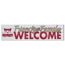 Jardine - Willamette Bearcats 10" x 40" Friends & Family Welcome Sign - White
