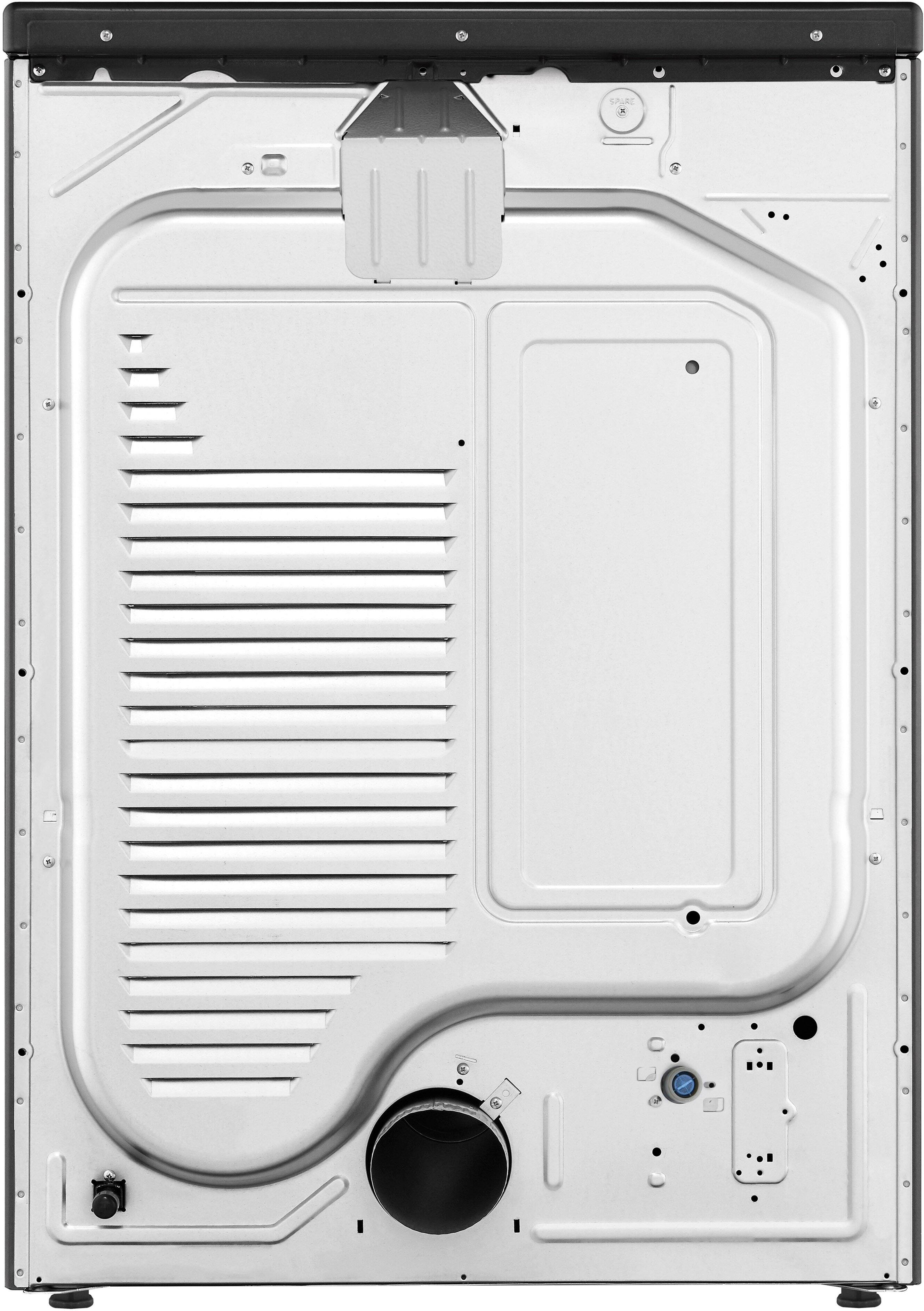 Alt View 24. LG - 7.4 Cu. Ft. Stackable Smart Gas Dryer with Steam and Built-In Intelligence - Black steel.