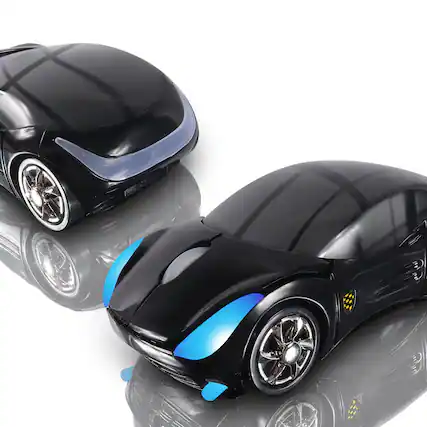 Front. Cozy Serene - Wireless Mouse USB Black 2.4ghz Car Cool Sport Optical Cordless Mice With Receiver - black.