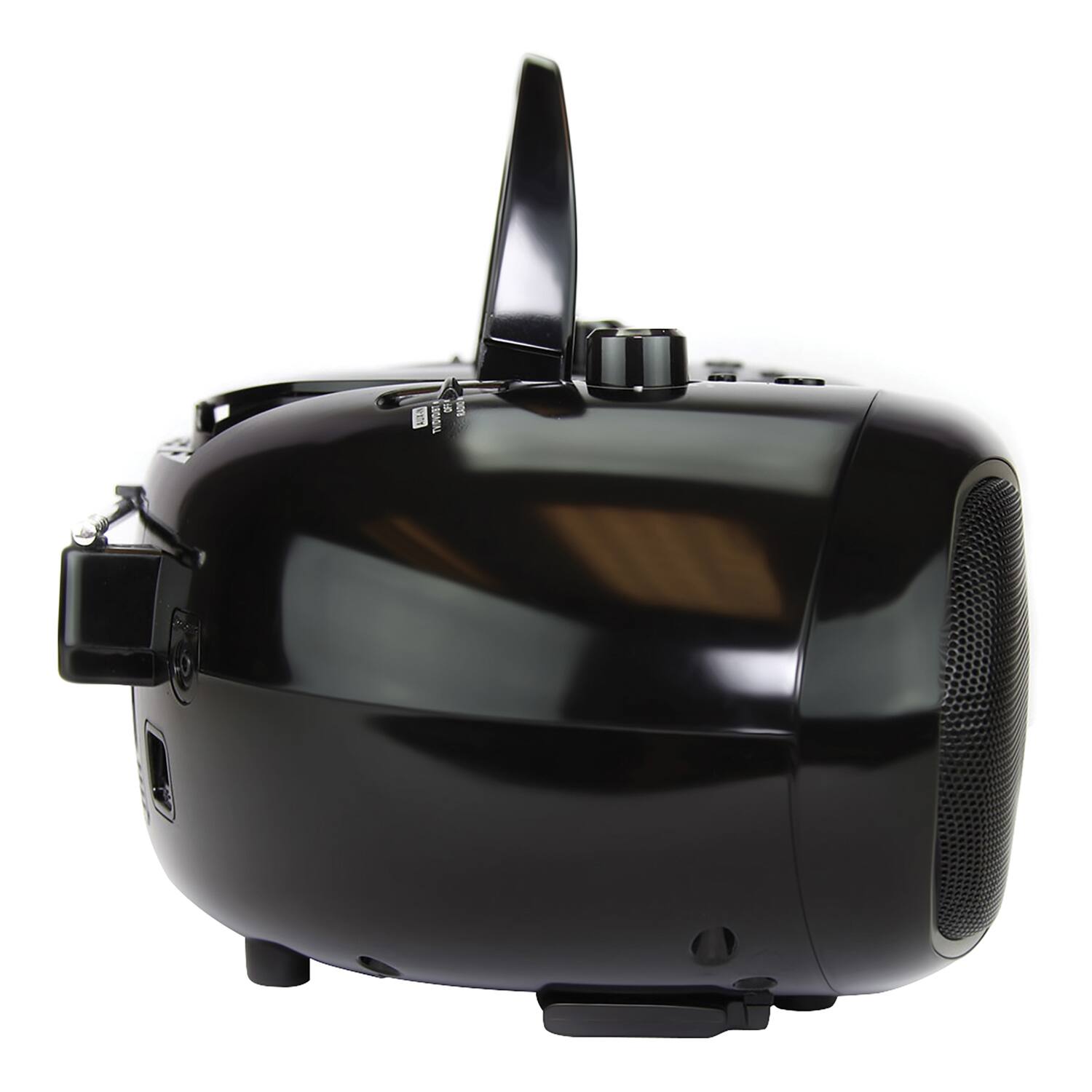 Angle. Emerson - Emerson 7” Bluetooth® TV & DVD Boombox with HD-INPUT & Stereo Speakers - Black.