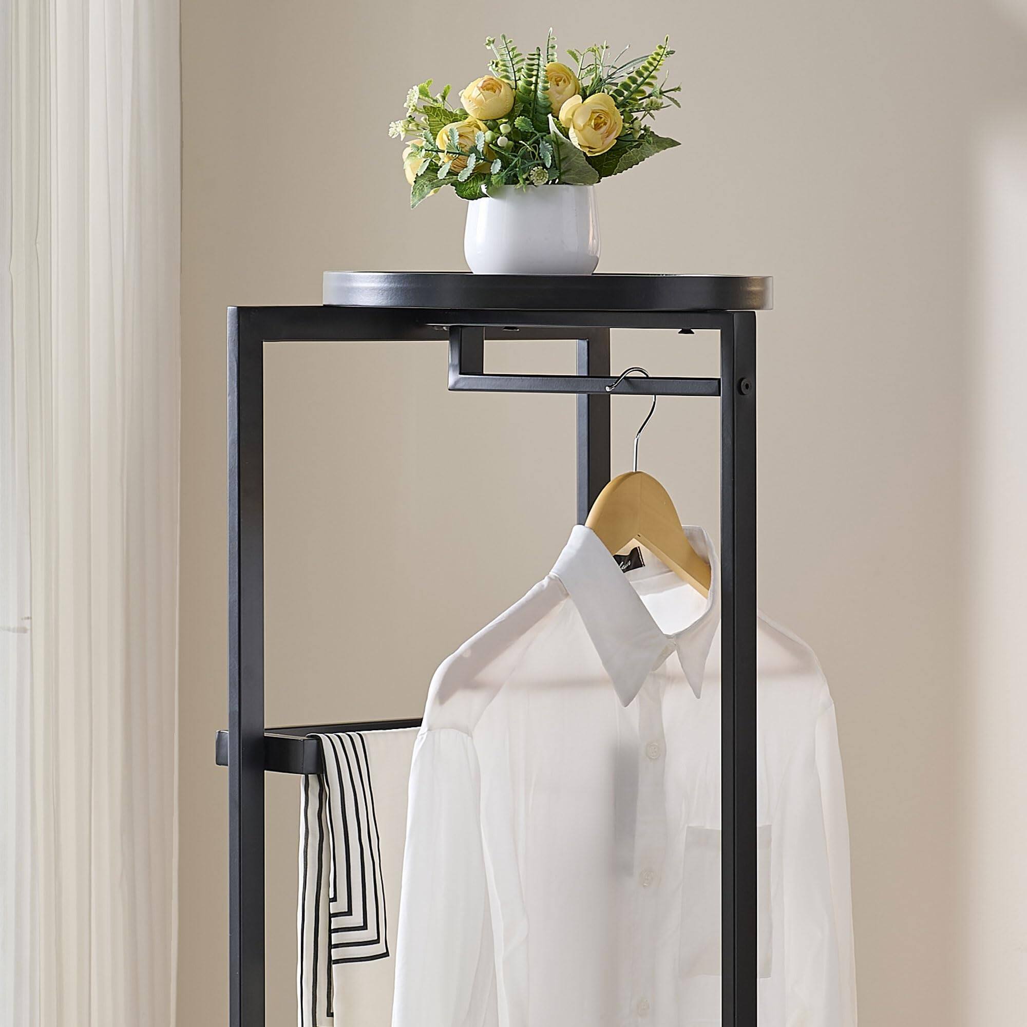 Alt View 2. Kings Brand Furniture - Kings Brand Furniture David Suit Valet Stand - Black.