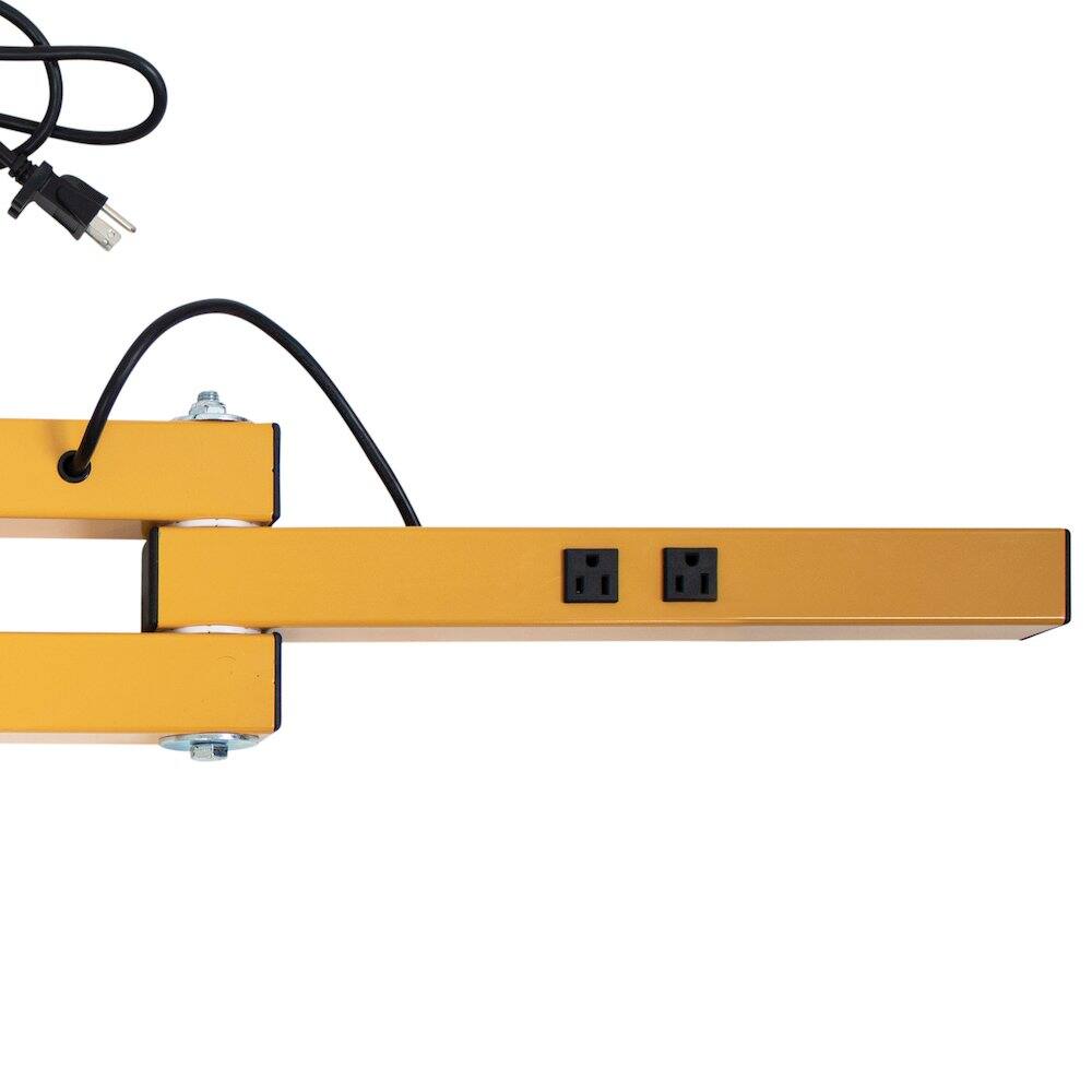 Alt View 2. XPOWER - 1/3 HP 3600 CFM 5 Speed 18" Cooling Fan with Built-in 3-Hour Timer - Yellow.